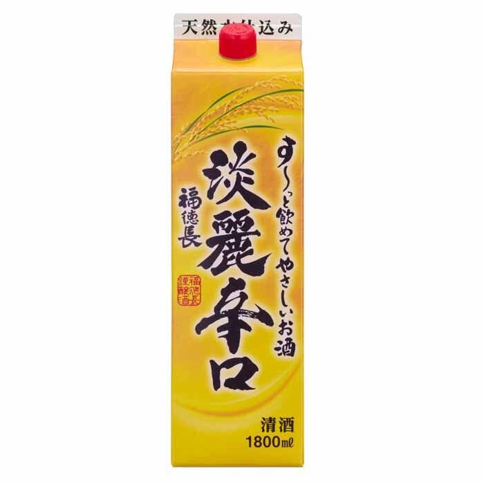 Amazon.co.jp: 福徳長 すーっとやさしい淡麗辛口パック1.8L×6本 : 食品